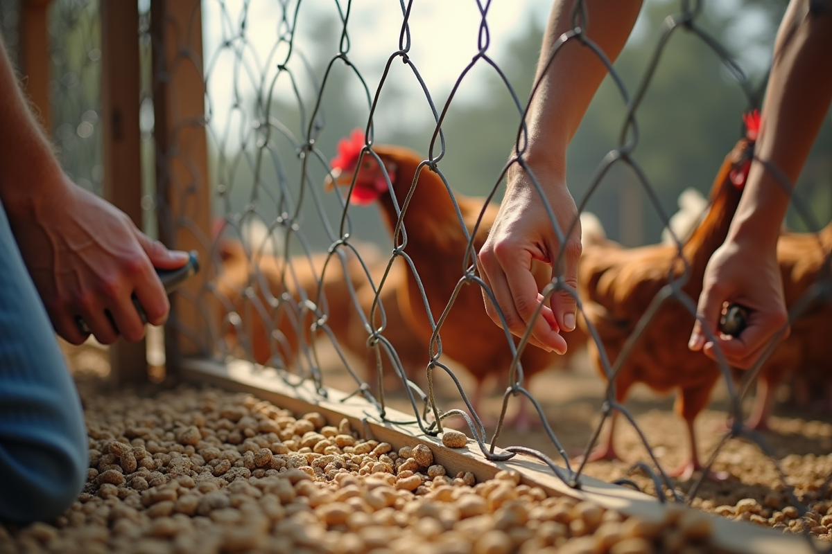 grillage poules