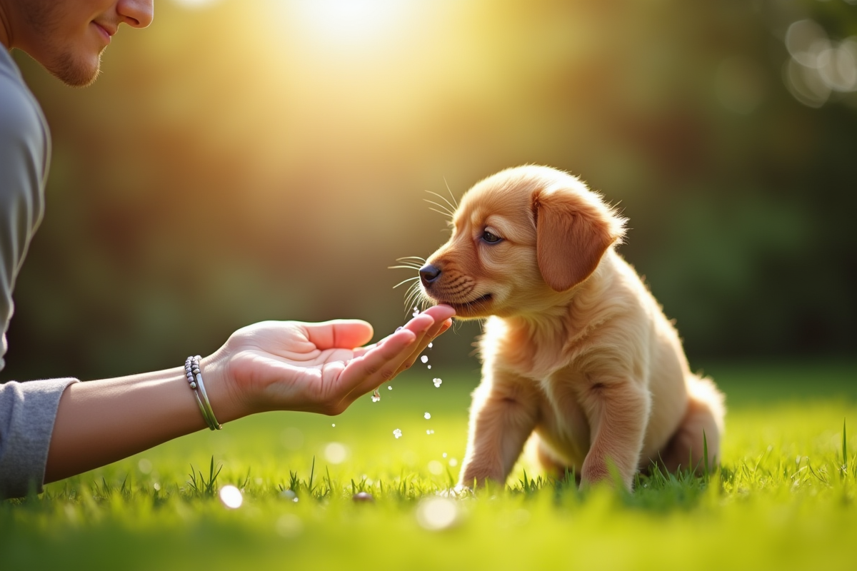 chien eau