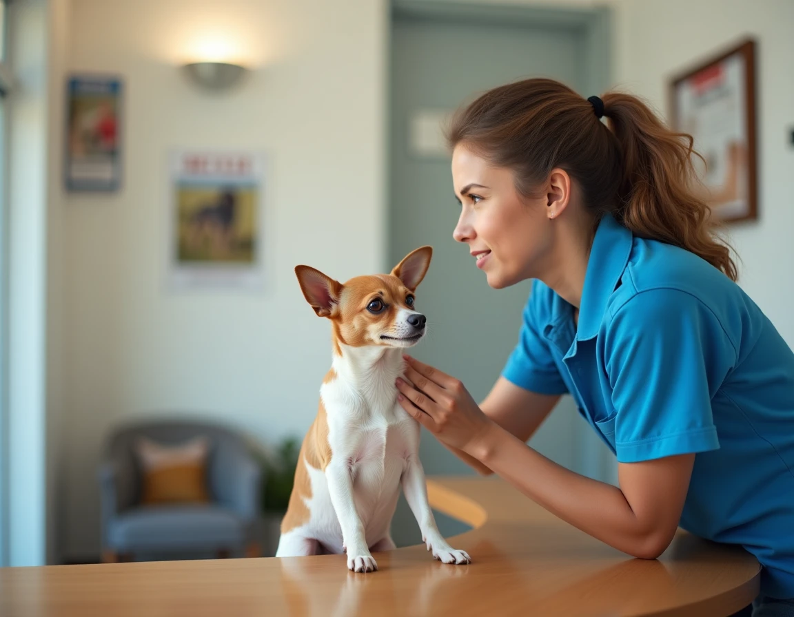 Petit chien attendant d'être adopté dans un refuge animalier de la région de Langon